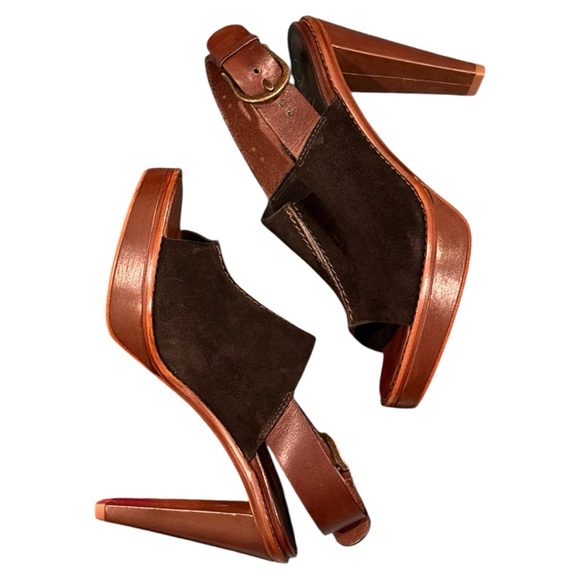 Vintage Cole Haan Stephanie Air high heel platform slingback 7.5 Unworn NIB - Picture 3 of 8